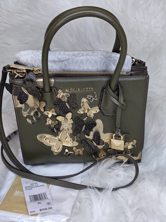 Michael Kors Handbags - MICHAEL MICHAEL KORS Mercer Butterfly Appliqué SatchelCrossbody NWT Retail $358